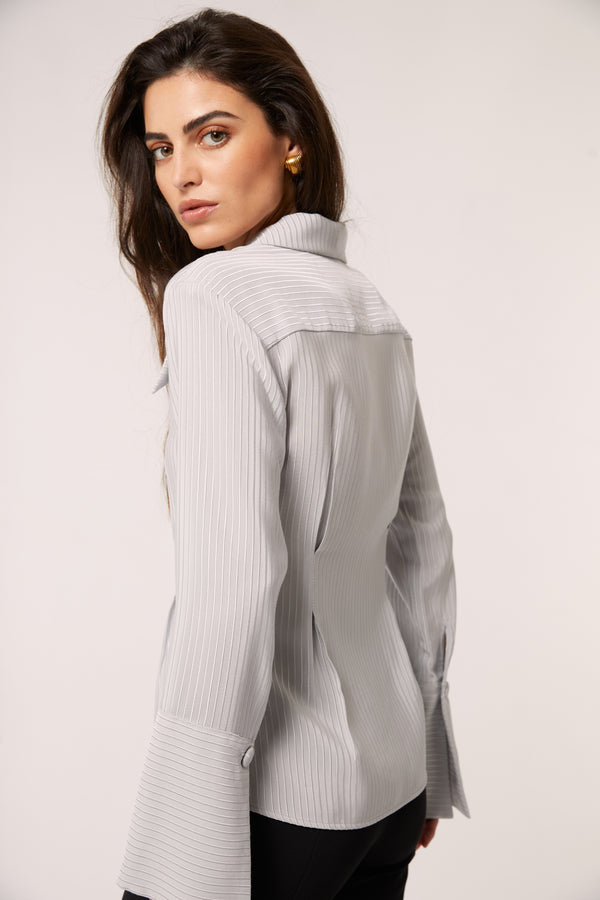 ALBA GREY BLOUSE