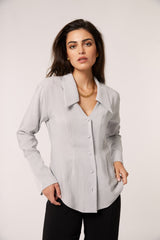 ALBA GREY BLOUSE