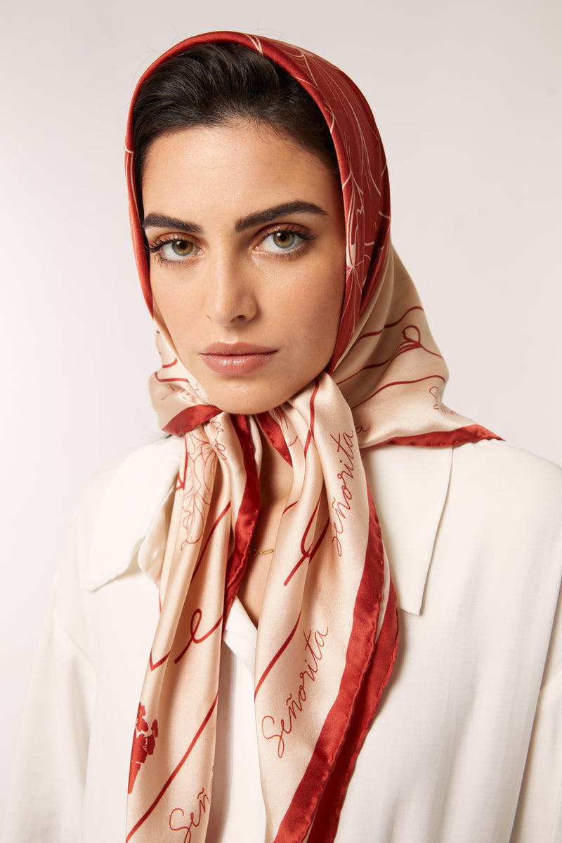 LUISA RED SCARF