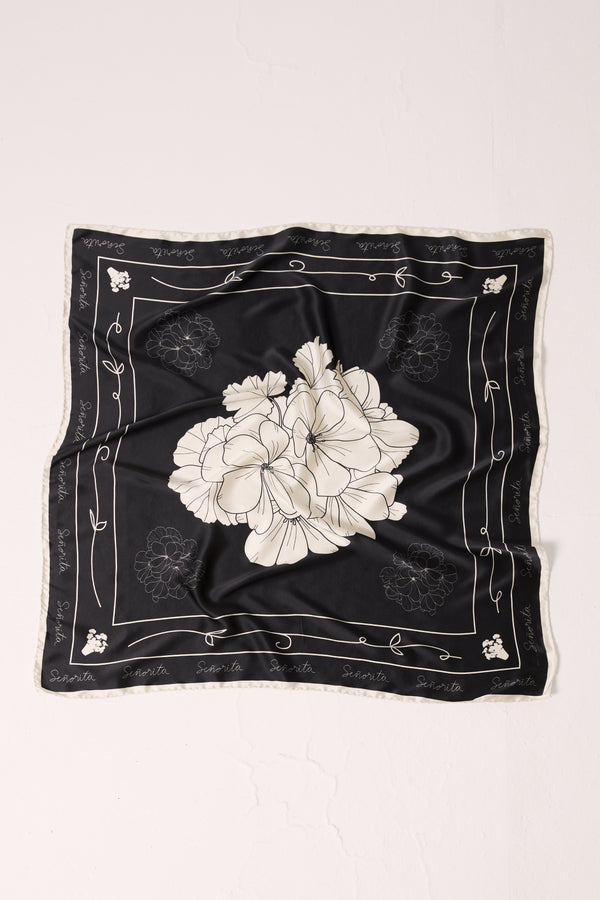 LUISA BLACK SCARF